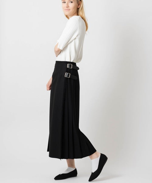 DOUBLE WIDE BELT MODEL KILT WRAP SKIRT
