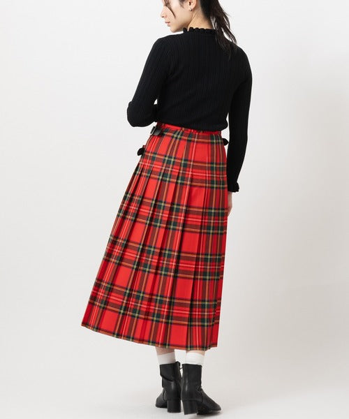 DOUBLE WIDE BELT MODEL KILT WRAP SKIRT