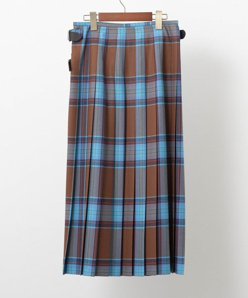 DOUBLE WIDE BELT KILT WRAP SKIRT