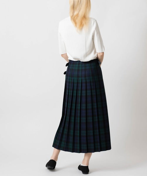 DOUBLE WIDE BELT MODEL KILT WRAP SKIRT