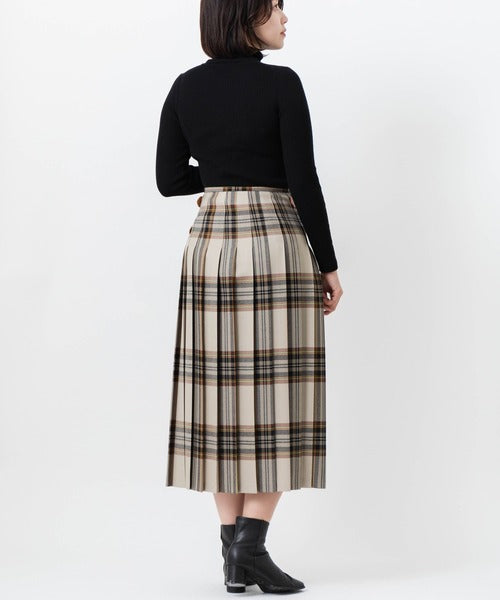DOUBLE WIDE BELT MODEL KILT WRAP SKIRT