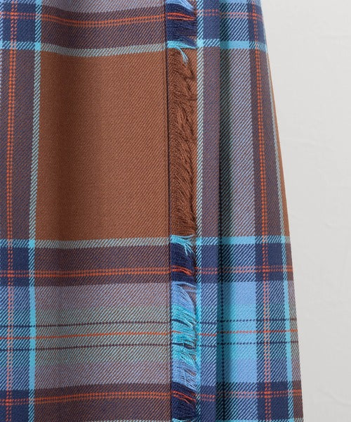 DOUBLE WIDE BELT KILT WRAP SKIRT