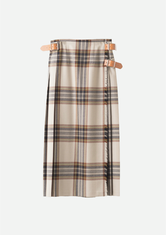 DOUBLE WIDE BELT MODEL KILT WRAP SKIRT