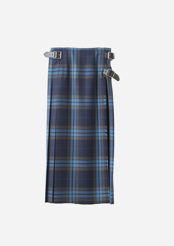 DOUBLE WIDE BELT MODEL KILT WRAP SKIRT