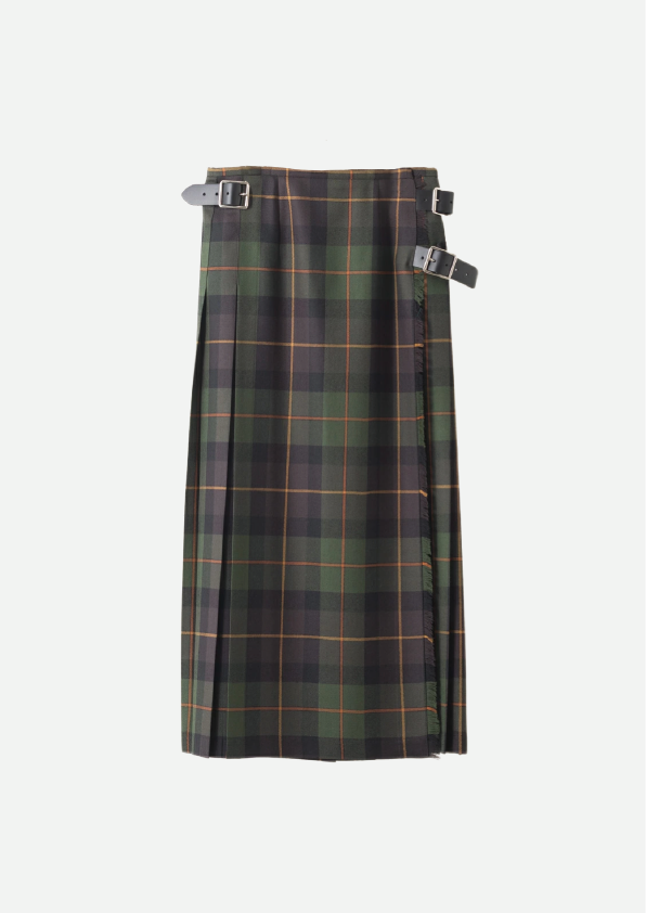 DOUBLE WIDE BELT MODEL KILT WRAP SKIRT