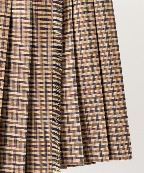 DOUBLE WIDE BELT MODEL KILT WRAP SKIRT MINI