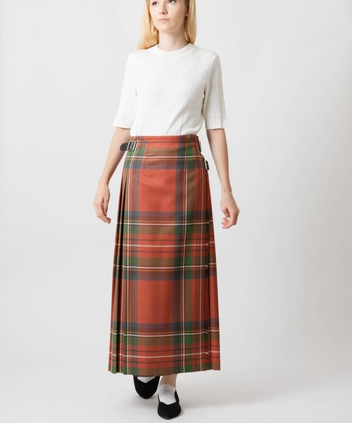 DOUBLE WIDE BELT MODEL KILT WRAP SKIRT