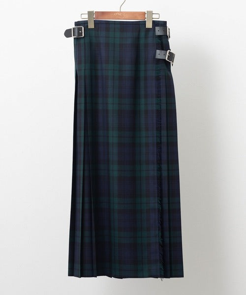 DOUBLE WIDE BELT MODEL KILT WRAP SKIRT