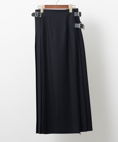 DOUBLE WIDE BELT MODEL KILT WRAP SKIRT