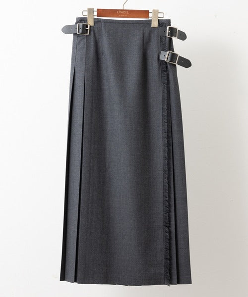 DOUBLE WIDE BELT MODEL KILT WRAP SKIRT