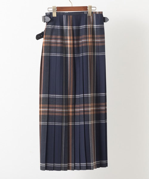DOUBLE WIDE BELT MODEL KILT WRAP SKIRT