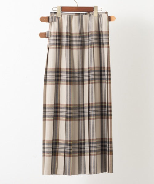 DOUBLE WIDE BELT MODEL KILT WRAP SKIRT