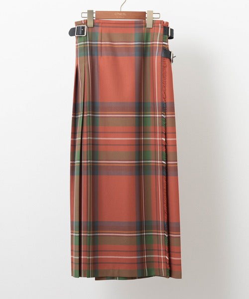 DOUBLE WIDE BELT MODEL KILT WRAP SKIRT