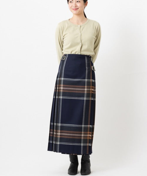 DOUBLE WIDE BELT MODEL KILT WRAP SKIRT