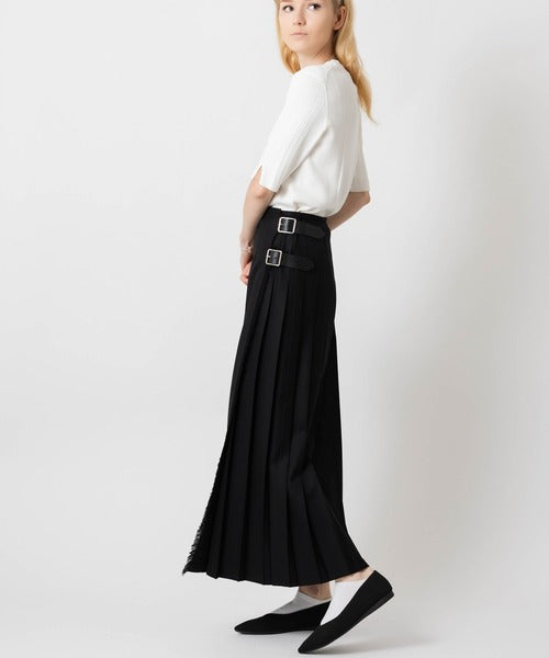 DOUBLE WIDE BELT MODEL KILT WRAP SKIRT