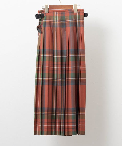 DOUBLE WIDE BELT MODEL KILT WRAP SKIRT
