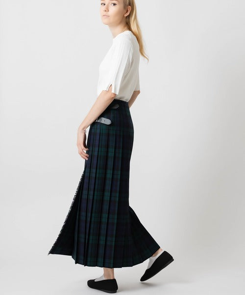 DOUBLE WIDE BELT MODEL KILT WRAP SKIRT