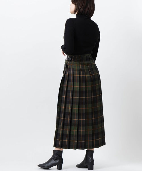 DOUBLE WIDE BELT MODEL KILT WRAP SKIRT