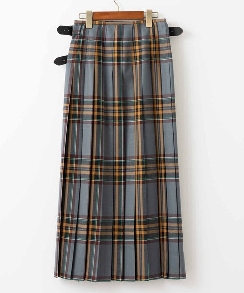 DOUBLE WIDE BELT KILT WRAP SKIRT