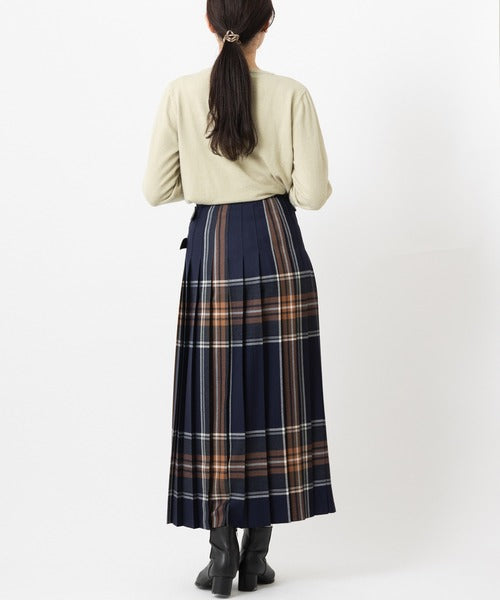 DOUBLE WIDE BELT MODEL KILT WRAP SKIRT