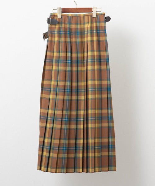 DOUBLE WIDE BELT KILT WRAP SKIRT