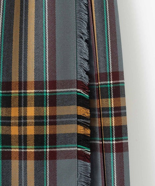 DOUBLE WIDE BELT KILT WRAP SKIRT