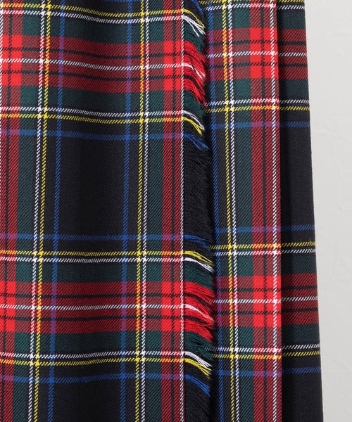 DOUBLE WIDE BELT KILT WRAP SKIRT