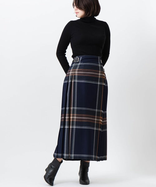 DOUBLE WIDE BELT MODEL KILT WRAP SKIRT