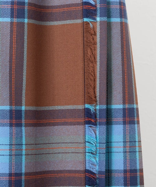 DOUBLE WIDE BELT KILT WRAP SKIRT