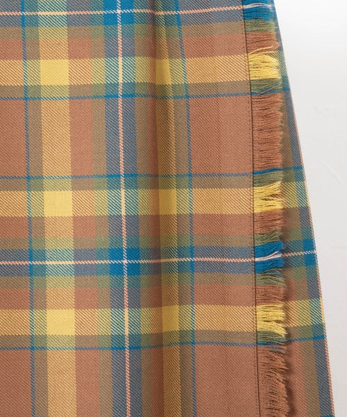 DOUBLE WIDE BELT KILT WRAP SKIRT