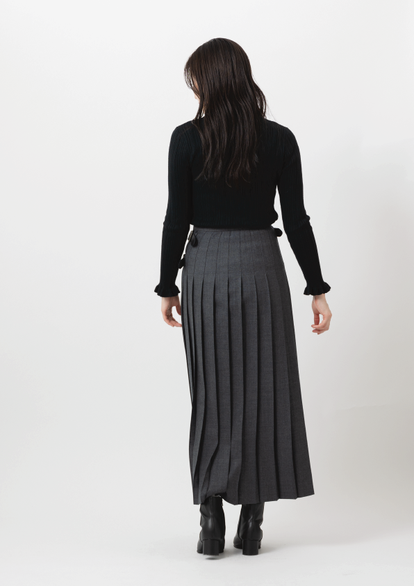 DOUBLE WIDE BELT MODEL KILT WRAP SKIRT