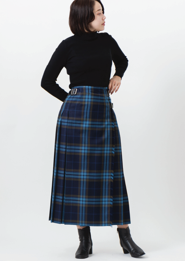 DOUBLE WIDE BELT MODEL KILT WRAP SKIRT