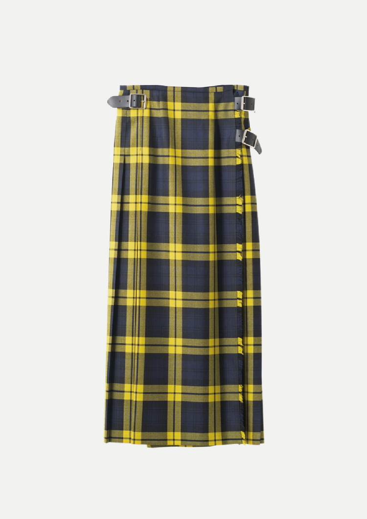 DOUBLE WIDE BELT MODEL KILT WRAP SKIRT