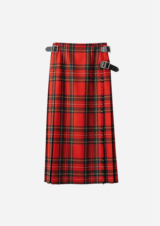 DOUBLE WIDE BELT MODEL KILT WRAP SKIRT