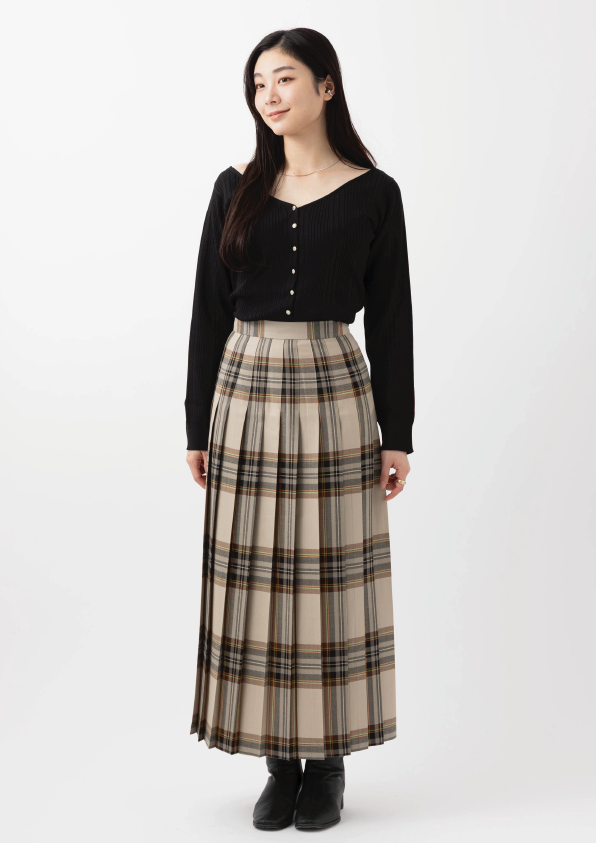 ALL ROUND PLEATED SKIRT