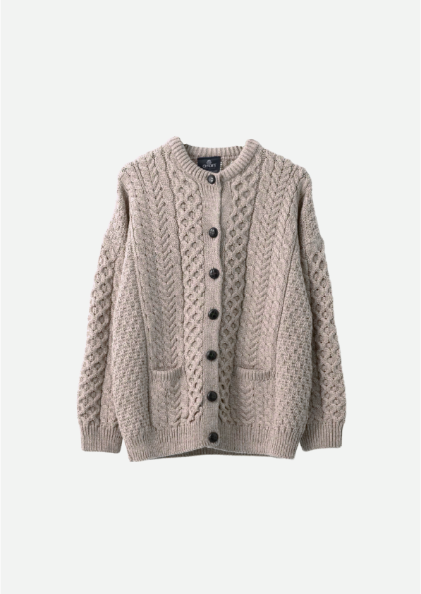CREW NECK CARDIGAN