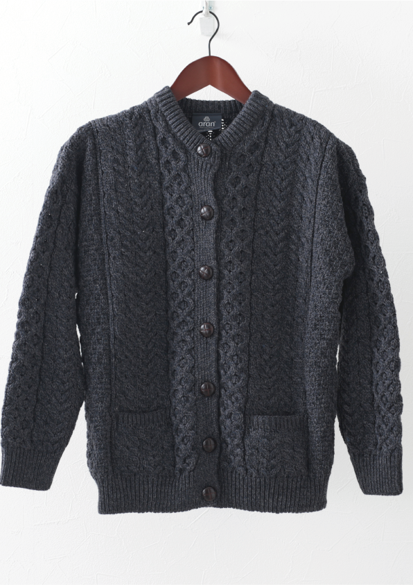 CREW NECK CARDIGAN