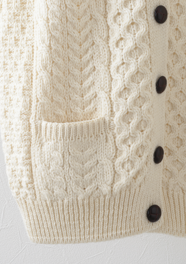 CREW NECK CARDIGAN