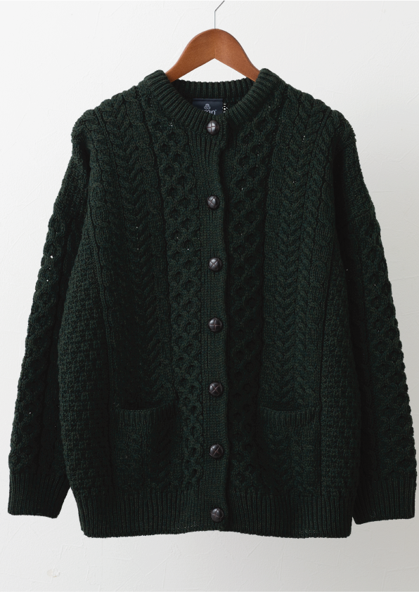CREW NECK CARDIGAN