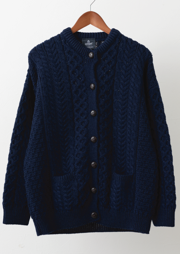 CREW NECK CARDIGAN