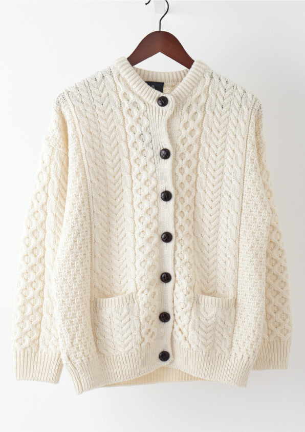 CREW NECK CARDIGAN