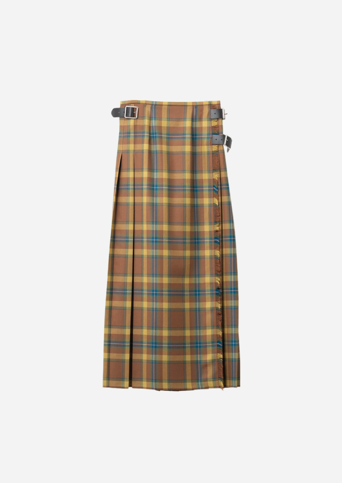 DOUBLE WIDE BELT KILT WRAP SKIRT