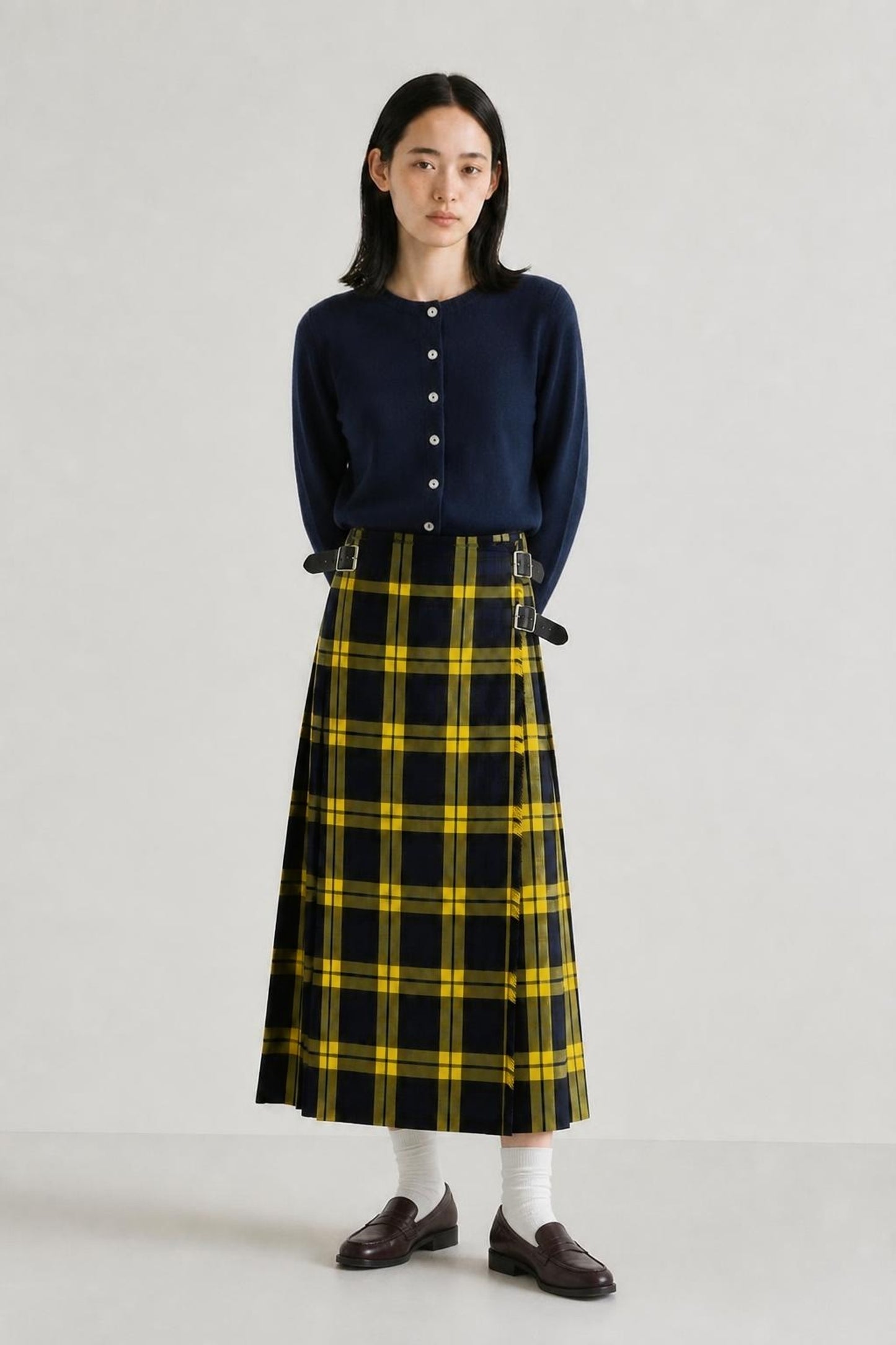 O'neil of Dublin　DOUBL WIDE BELT MODEL KILT WRAP SKIRT【INISHBIGGLEISLAND】