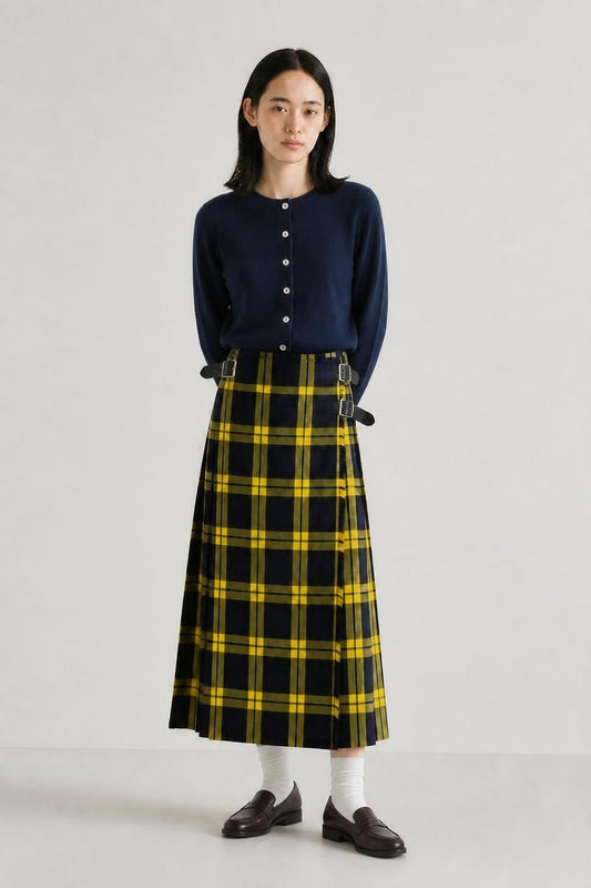 O'neil of Dublin　DOUBL WIDE BELT MODEL KILT WRAP SKIRT【INISHBIGGLEISLAND】