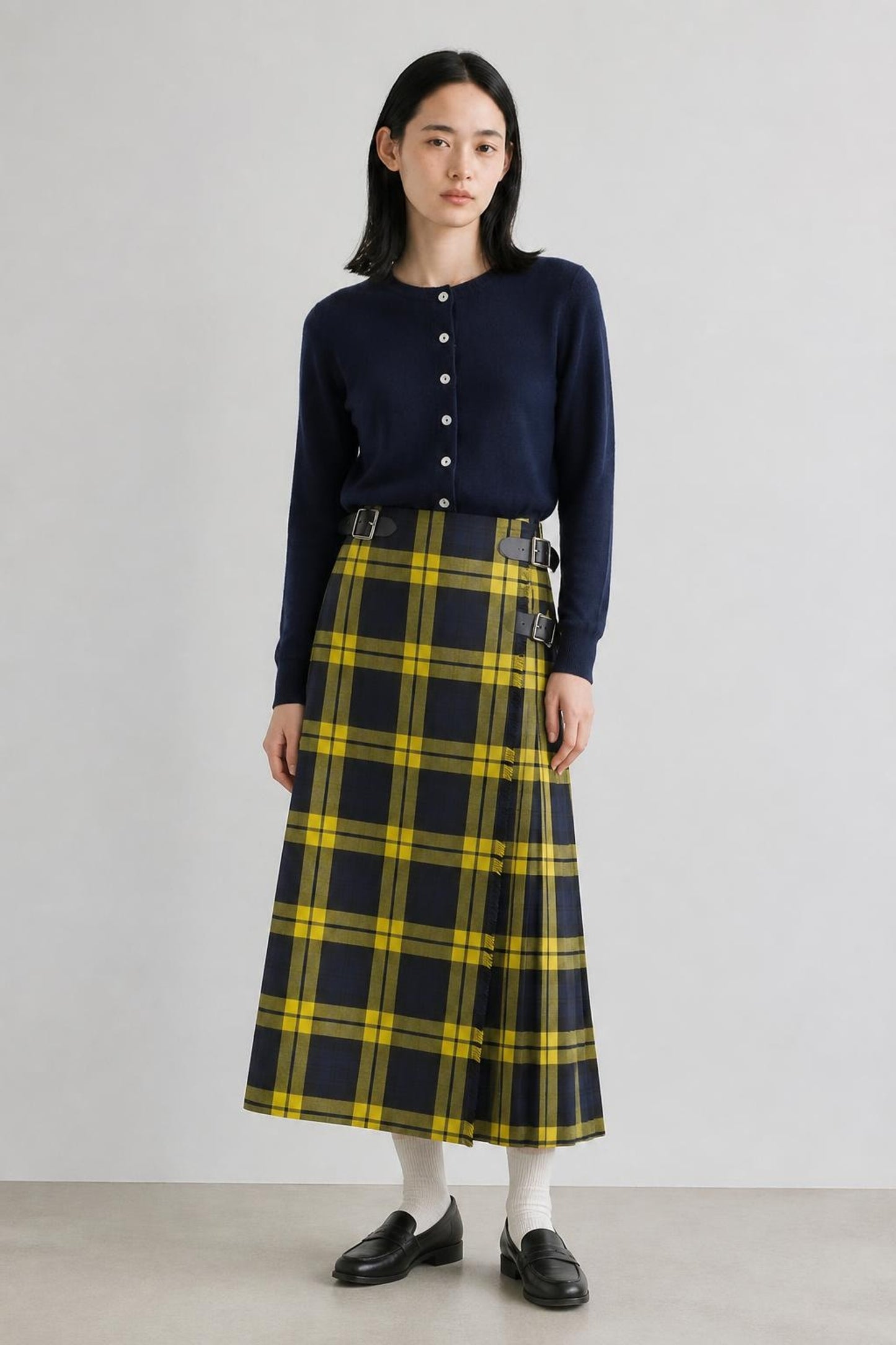 O'neil of Dublin　DOUBL WIDE BELT MODEL KILT WRAP SKIRT【INISHBIGGLEISLAND】